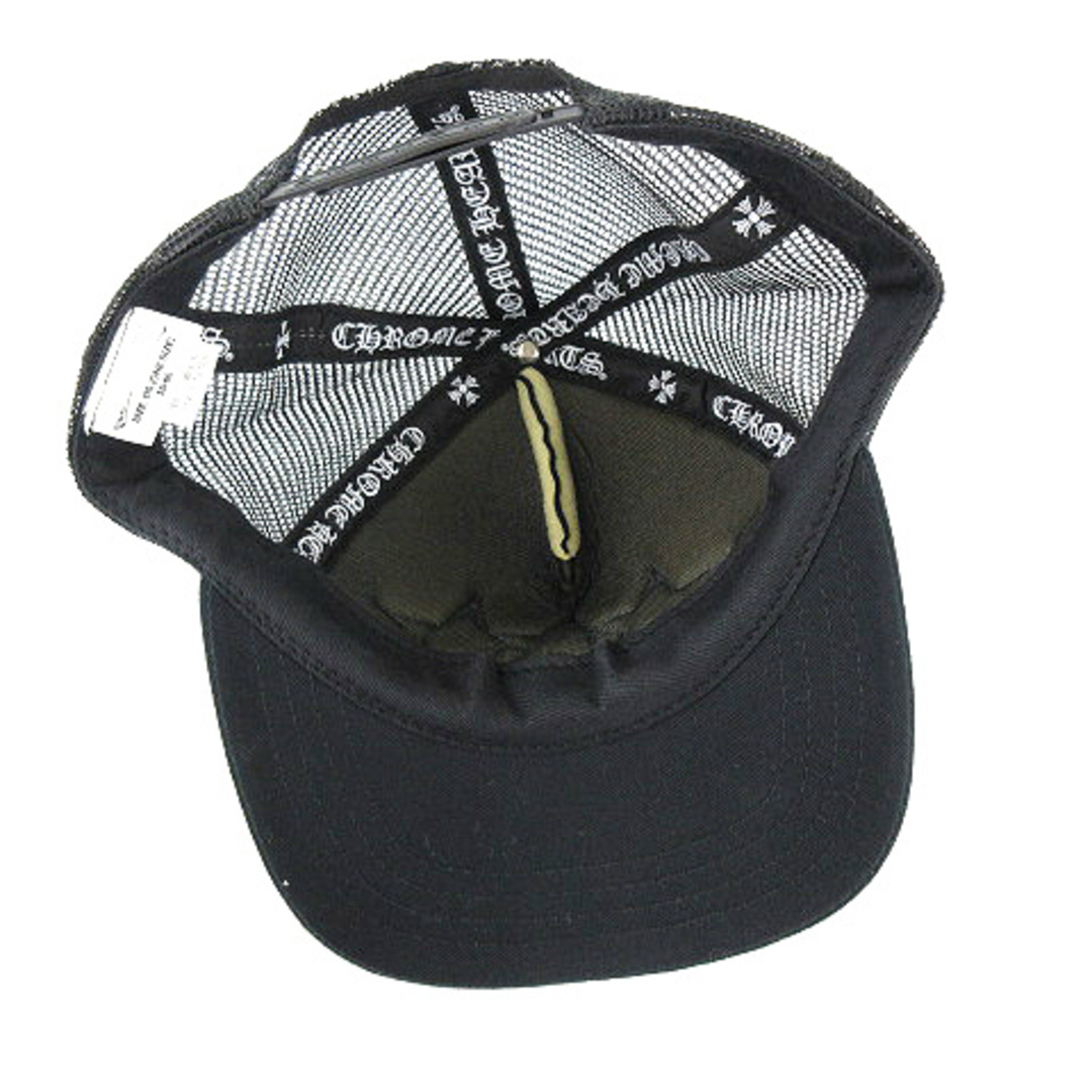 Chrome Hearts(クロムハーツ)のCHROME HEARTS TRUCKER CAP 3 STARS キャップ 黒 メンズの帽子(その他)の商品写真