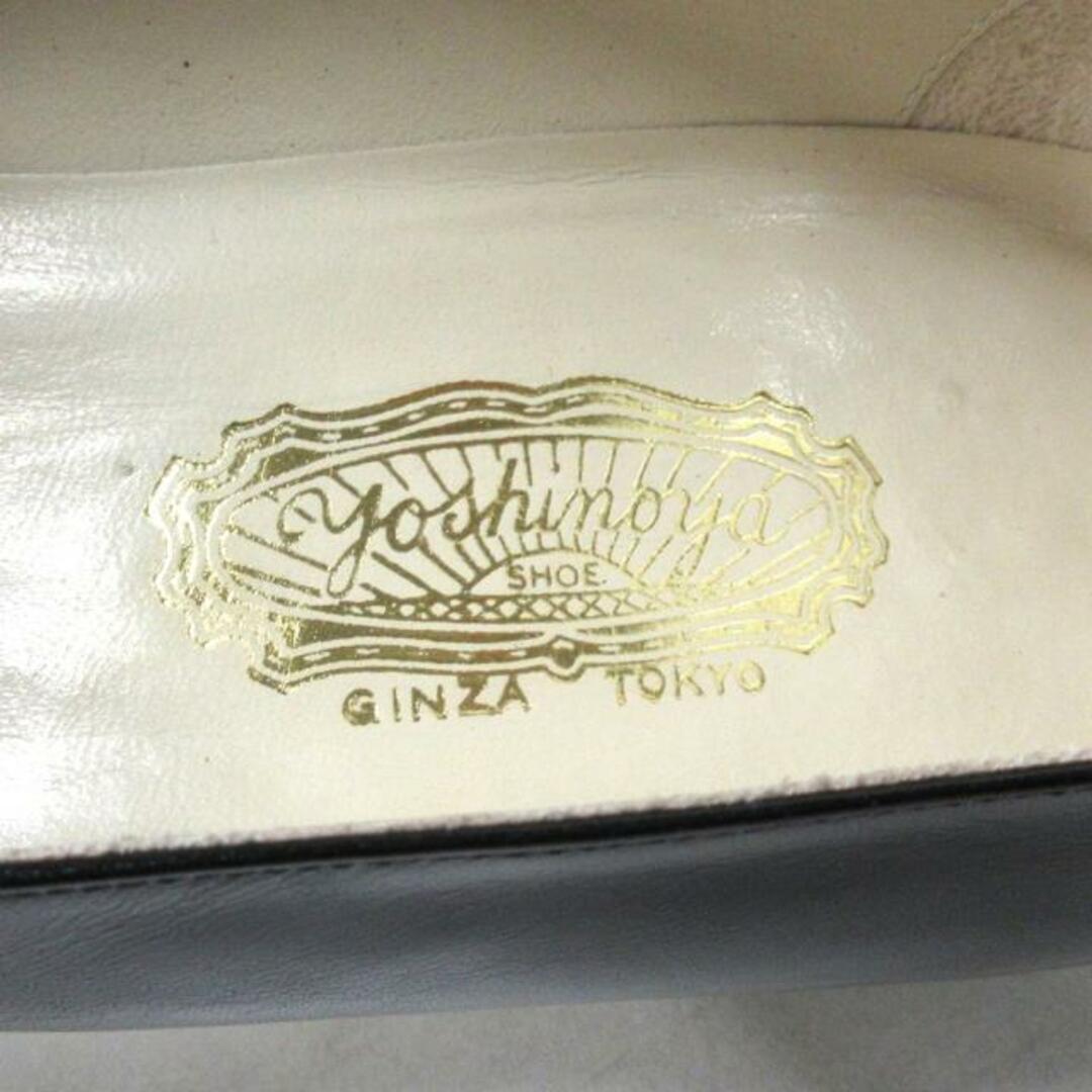 銀座ヨシノヤ/Yoshinoya(ギンザヨシノヤ) パンプス 23.5 レディース - 黒 レザー レディースの靴/シューズ(ハイヒール/パンプス)の商品写真