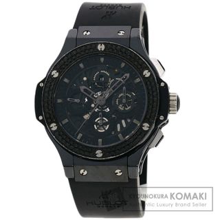 ウブロ(HUBLOT)のHUBLOT 310.CV.1110.RX.1110 ビッグバン アエロバン ブラック ダイヤモンド 腕時計 セラミック ラバー ダイヤモンド メンズ(腕時計(アナログ))