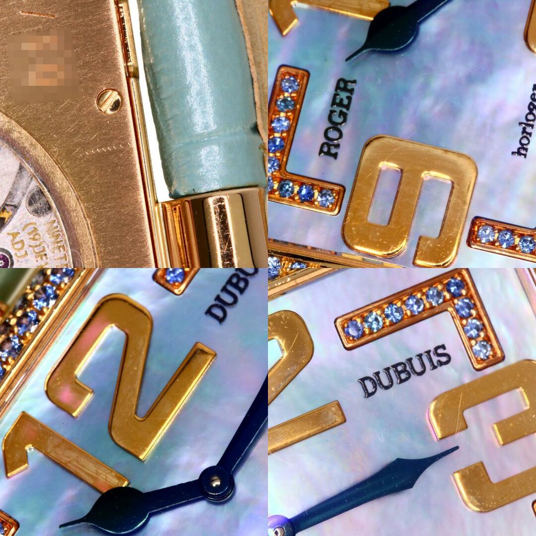 ROGER DUBUIS(ロジェデュブイ)のROGER DUBUIS T26.54.5 トゥーマッチ 28本限定 ベゼル サファイア 腕時計 K18PG 革 サファイア レディース レディースのファッション小物(腕時計)の商品写真