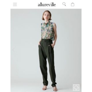 アルアバイル(allureville)のallureville【定価:29,700円】ウールトロピカルテーパードパンツ(カジュアルパンツ)