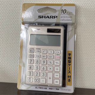 シャープ(SHARP)のSHARP シャープ 電卓 EL-VW31-NX [10桁] シャンパンゴールド(その他)