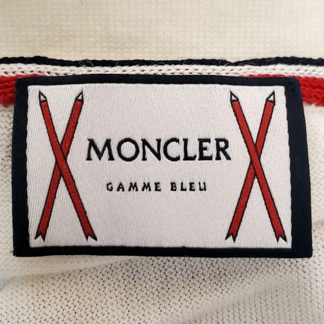 MONCLER(モンクレール)のMONCLER(モンクレール) 半袖ポロシャツ サイズS美品  MAGLIA TRICOT 白 GAMME BLEU レディースのトップス(ポロシャツ)の商品写真