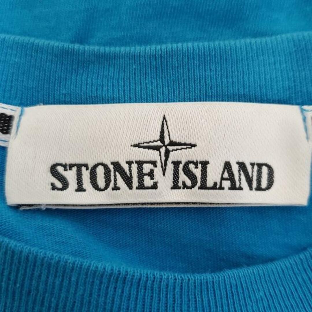 STONE ISLAND(ストーンアイランド)のSTONE ISLAND(ストーンアイランド) 半袖Tシャツ サイズS美品  - ブルー ポケット レディースのトップス(Tシャツ(半袖/袖なし))の商品写真