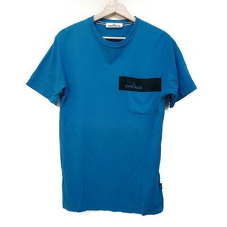 STONE ISLAND - STONE ISLAND(ストーンアイランド) 半袖Tシャツ サイズS美品  - ブルー ポケット