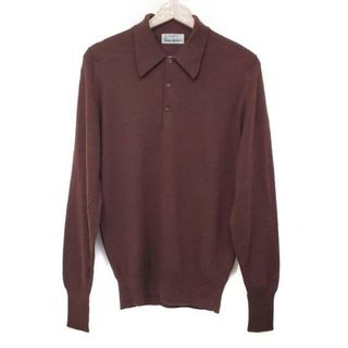 ジョンスメドレー(JOHN SMEDLEY)のJOHN SMEDLEY(ジョンスメドレー) セーター サイズSML メンズ - ブラウン レギュラーカラー(ニット/セーター)