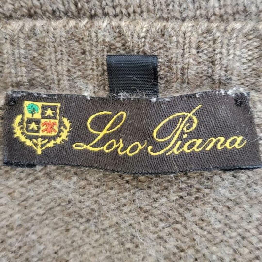 LORO PIANA(ロロピアーナ)のLoro Piana(ロロピアーナ) 長袖セーター美品  - ライトブラウン クルーネック/カシミヤ レディースのトップス(ニット/セーター)の商品写真