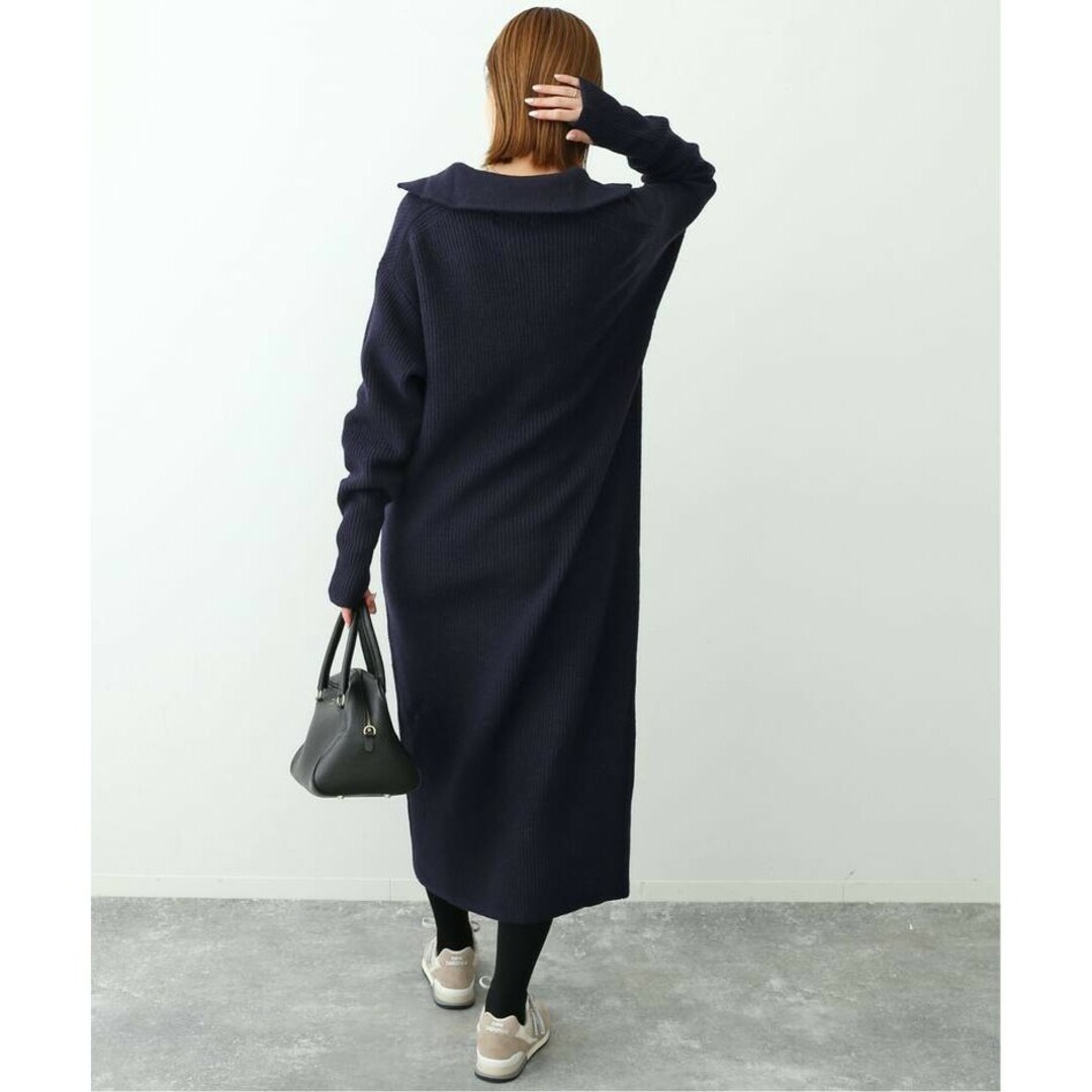 SLOBE IENA(スローブイエナ)の【正規品】スローブイエナ☆French wool畦ハーフジップニットワンピース レディースのワンピース(その他)の商品写真