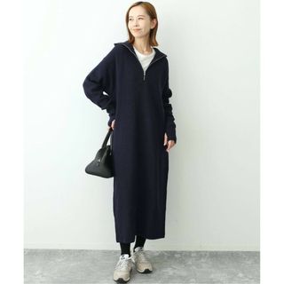 スローブイエナ(SLOBE IENA)の【正規品】スローブイエナ☆French wool畦ハーフジップニットワンピース(その他)