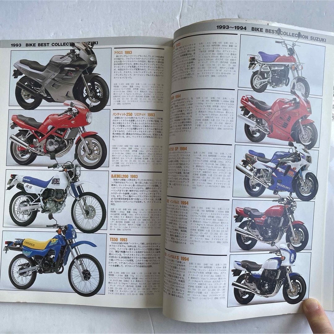 バイクベストコレクション・スズキ 1952―1995 自動車/バイクのバイク(カタログ/マニュアル)の商品写真