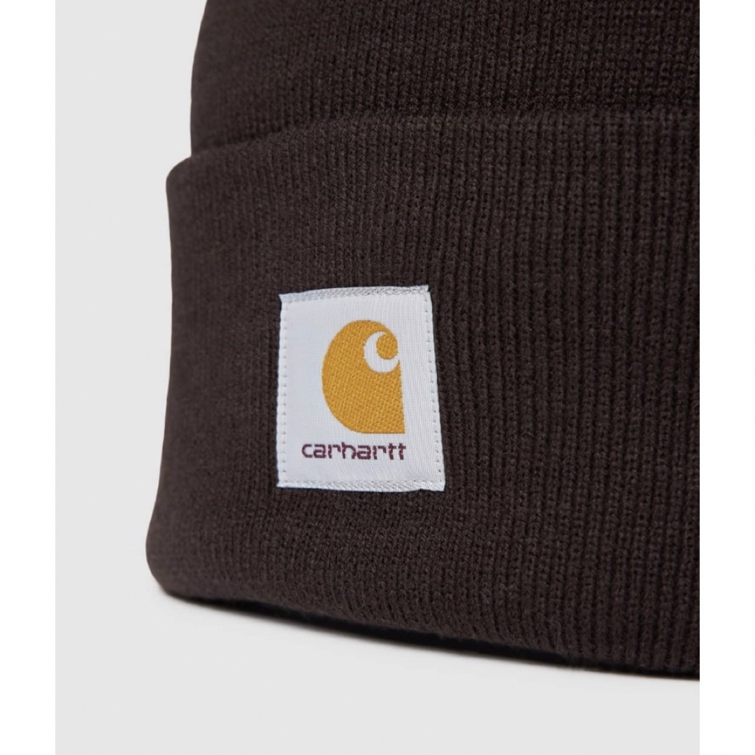 セール！　carhartt ニット帽　ニットキャップ　ブラウン メンズの帽子(ニット帽/ビーニー)の商品写真