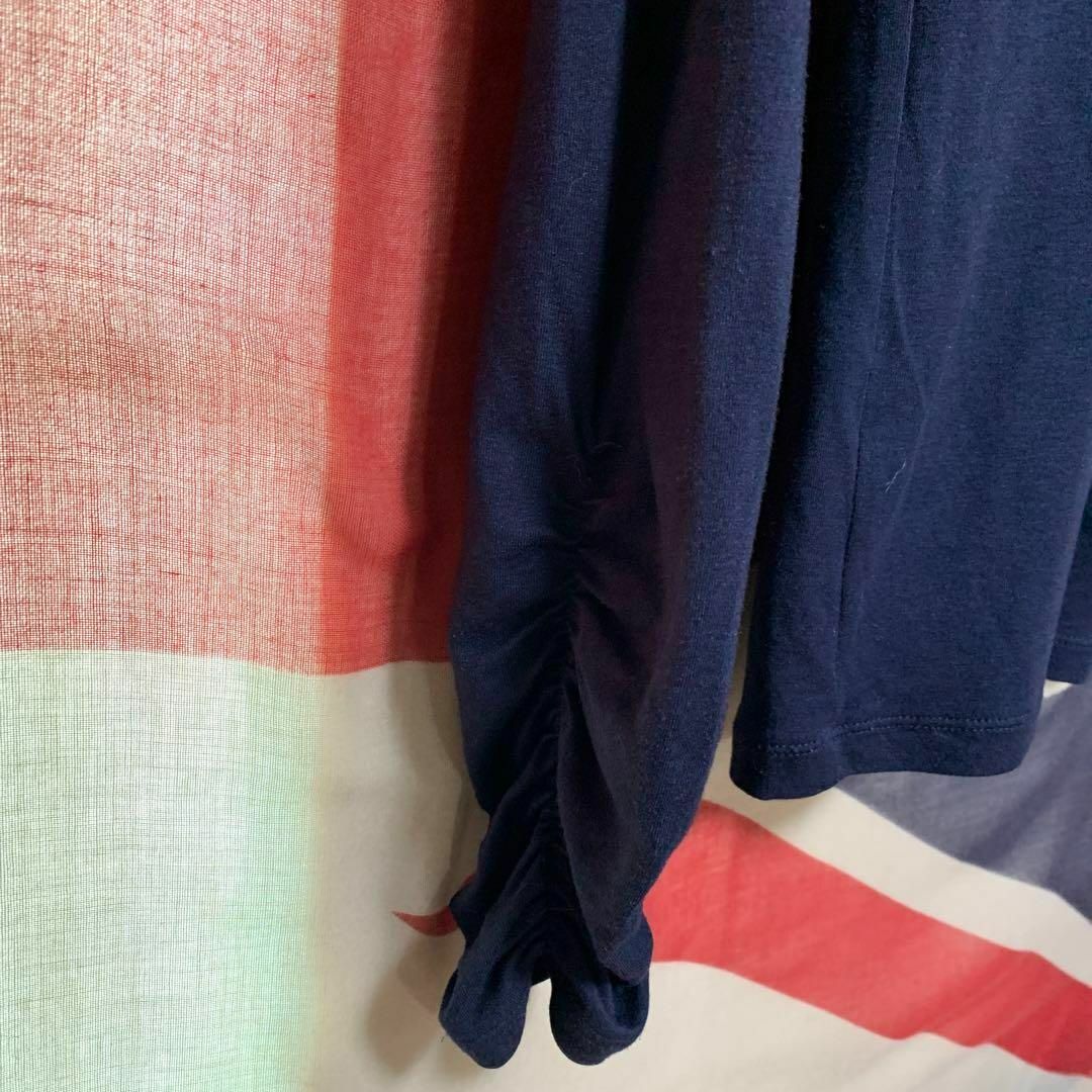 LOUNIE(ルーニィ)のLOUNIE ルーニィ　Ｔシャツ（紺） レディースのトップス(Tシャツ(長袖/七分))の商品写真