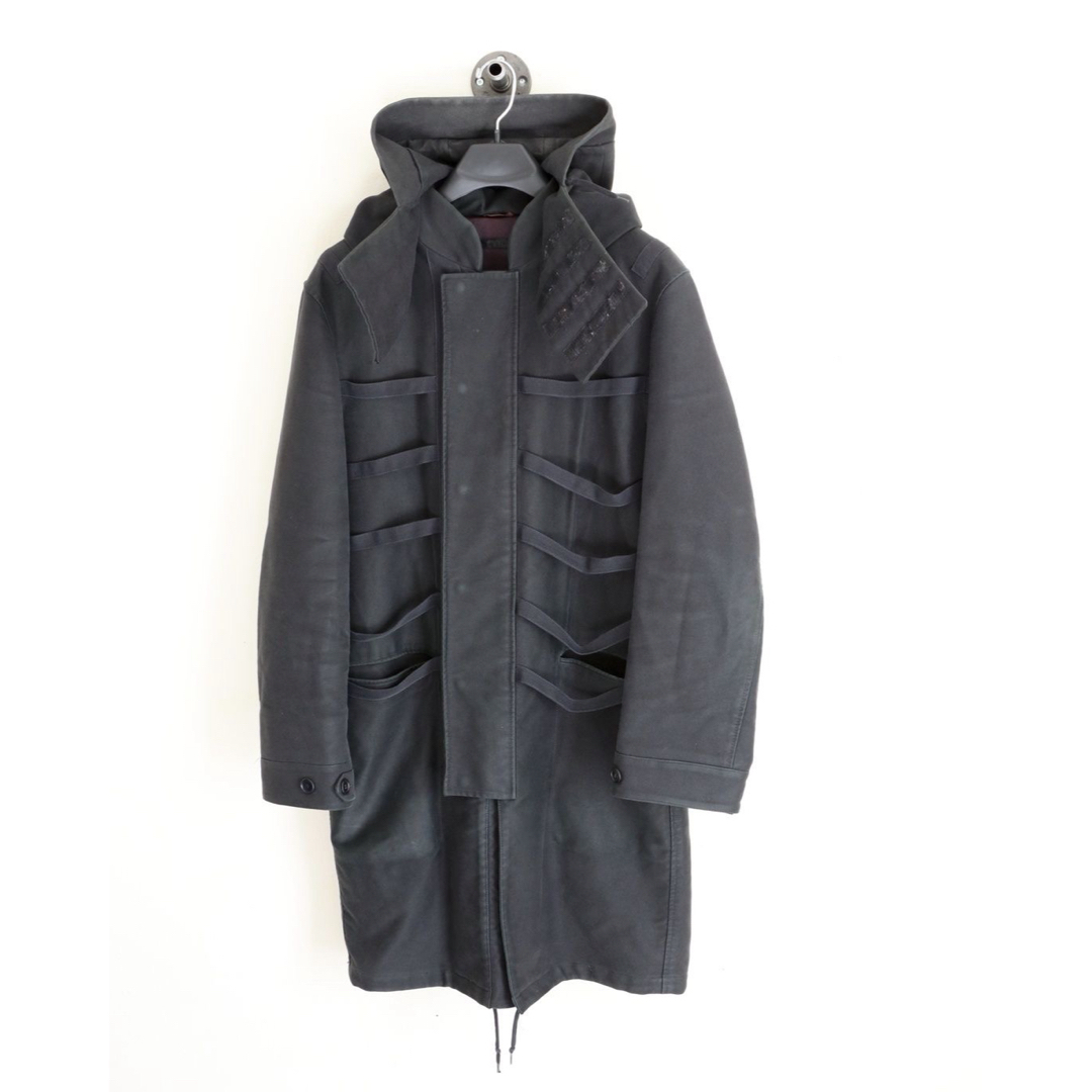 HELMUT LANG(ヘルムートラング)のhelmut lang 2001aw スケルトンパーカー メンズのジャケット/アウター(モッズコート)の商品写真