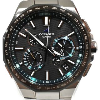 カシオ(CASIO)の【箱・保証書あり】CASIO　カシオ
オシアナス　OCW-1600A-1AJF　チタン　電波ソーラー　タフソーラー 腕時計　2023.10月発売　保護シール付き　マルチバンド６　メンズ【中古】松山久万ノ台店(腕時計(アナログ))