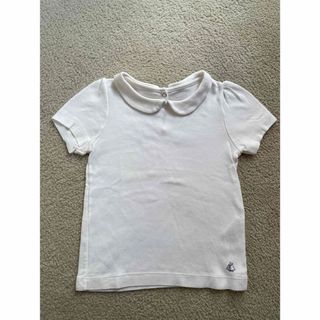 プチバトー(PETIT BATEAU)のプチバトー　丸襟　半袖　カットソー　Tシャツ(Tシャツ/カットソー)