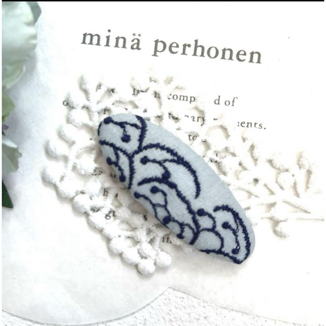 mina perhonen(ミナペルホネン)のミナペルホネン⚮̈ヘアピンvoyage 248 ⚮̈ ハンドメイド ハンドメイドのアクセサリー(ヘアアクセサリー)の商品写真