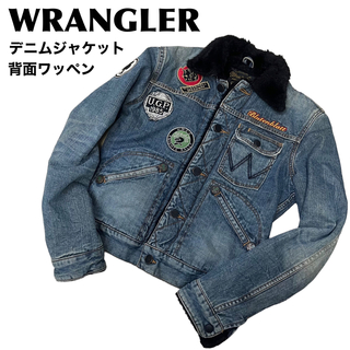 Wrangler - ラングラー　WRANGLER デニムジャケット　Gジャン　ワッペン