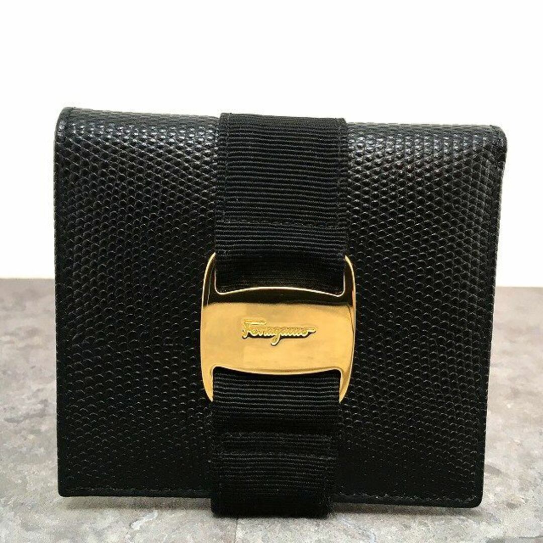 Salvatore Ferragamo(サルヴァトーレフェラガモ)の美品 Salvatore Ferragamo コンパクトウォレット 476 レディースのファッション小物(財布)の商品写真