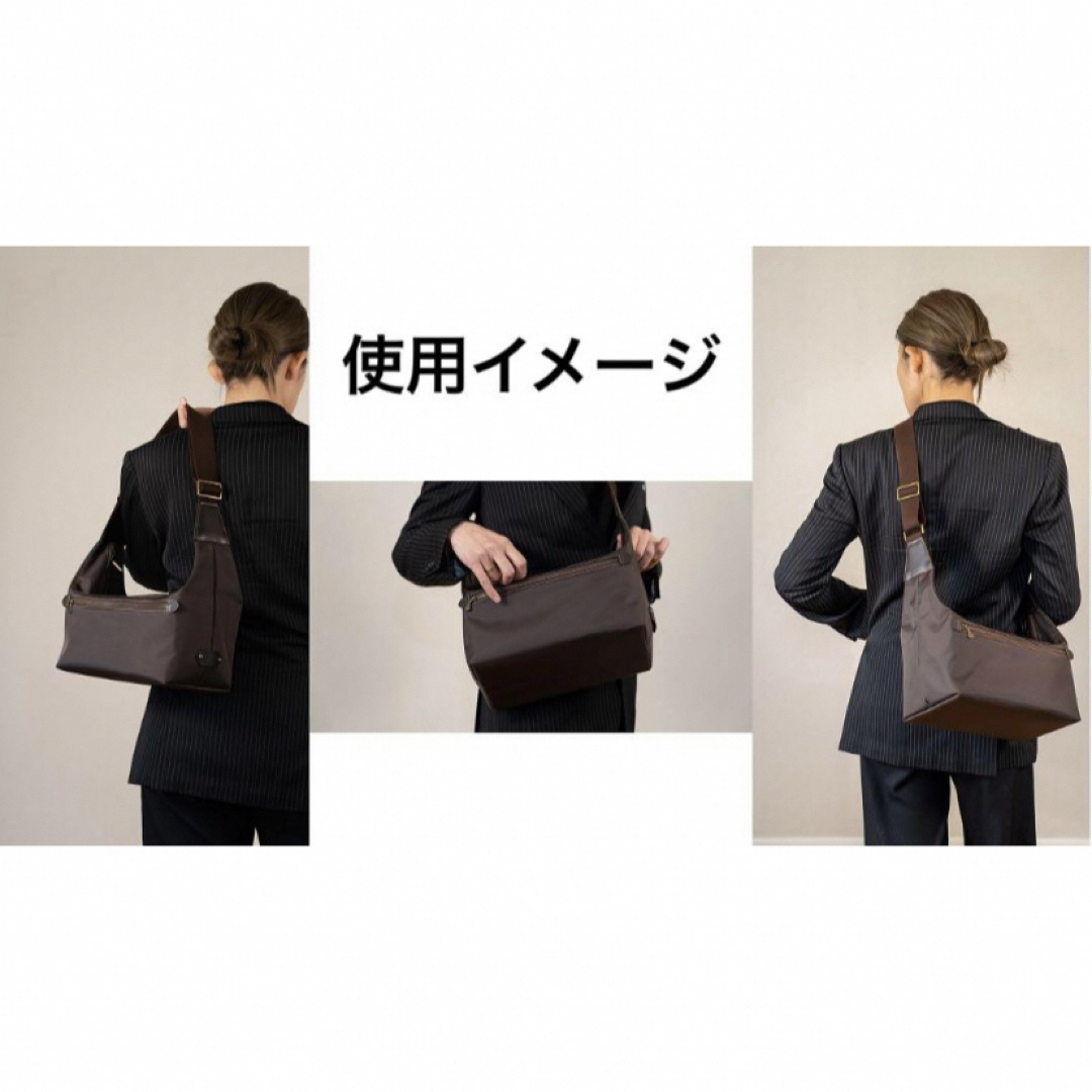 LONGCHAMP(ロンシャン)の【レザーパッチ付】ウプラ UPLA ベージュ ジゴーニュ 舟型 2wayバッグ レディースのバッグ(ショルダーバッグ)の商品写真