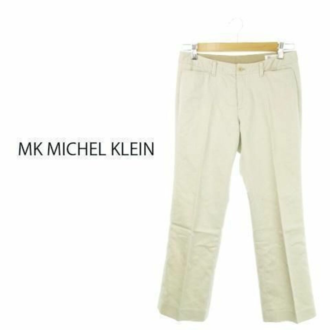 MK MICHEL KLEIN(エムケーミッシェルクラン)のMKミッシェルクラン パンツ スラックス 綺麗め ベージュ 230629AH5A レディースのパンツ(カジュアルパンツ)の商品写真