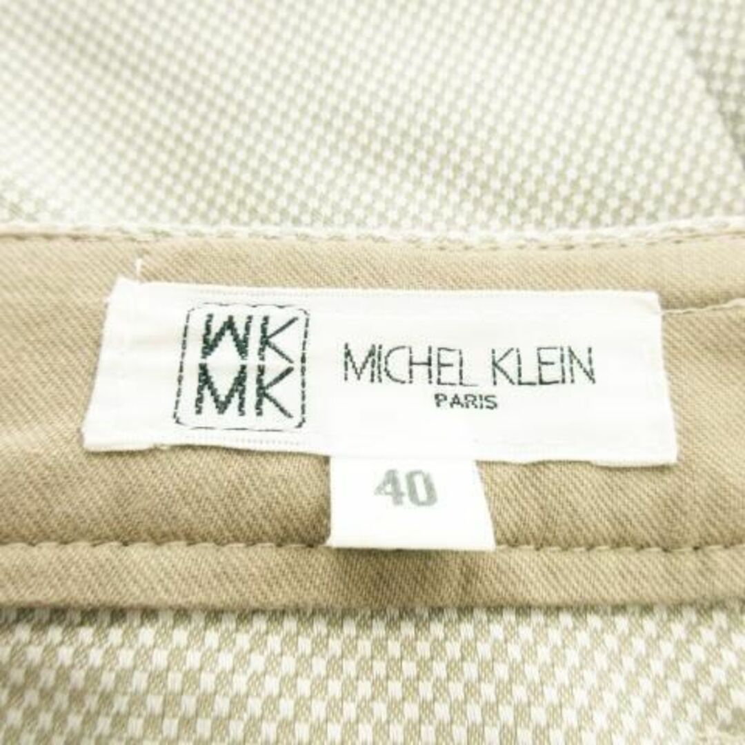 MK MICHEL KLEIN(エムケーミッシェルクラン)のMKミッシェルクラン パンツ スラックス 綺麗め ベージュ 230629AH5A レディースのパンツ(カジュアルパンツ)の商品写真