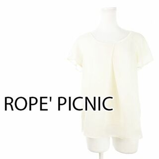 ロペピクニック(Rope' Picnic)のロペピクニック オーガンジーシアーブラウス 38 白 230629CK3A(シャツ/ブラウス(半袖/袖なし))