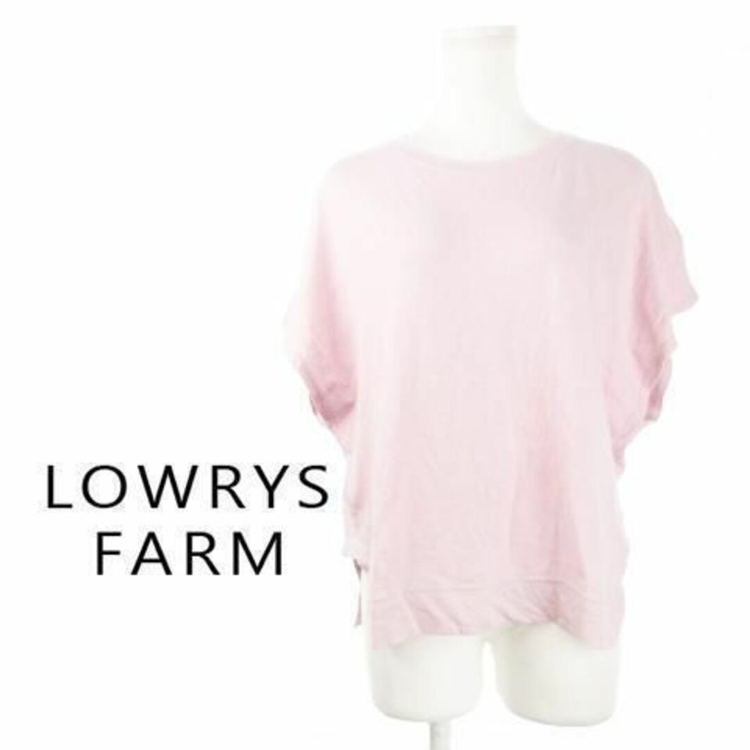 LOWRYS FARM(ローリーズファーム)のローリーズファーム リネンコットンTシャツ L ピンク 230629CK6A レディースのトップス(カットソー(半袖/袖なし))の商品写真