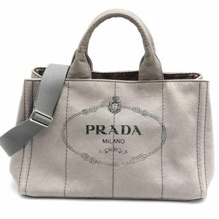 プラダ(PRADA)のプラダ バッグ PRADA キャンバス カナパM 2WAY ハンドバッグ ショルダーバッグ NUBE グレー レディース B2642B T-YJP06124(ショルダーバッグ)