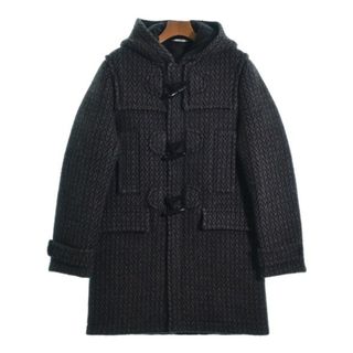 VALENTINO ダッフルコート 44(S位) グレーx黒(総柄) 【古着】【中古】