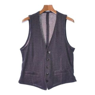 ラルディーニ(LARDINI)のLARDINI カジュアルシャツ 48(L位) 紺系xグレー系(チェック) 【古着】【中古】(シャツ)