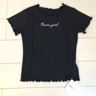 グレイル(GRL)の♡GRL♡ 新品未使用 ロゴTシャツ🖤(Tシャツ(半袖/袖なし))