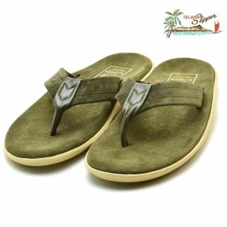 アイランドスリッパ(ISLAND SLIPPER)の【ARMY】アイランドスリッパ ビーチサンダル ビーサン スエード グリーン オリーブ メンズ レディース ISLANDSLIPPER PT203SL SUEDE THONG ARMY GREEN OLIVE【送料無料】(サンダル)