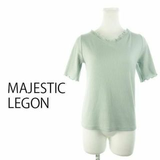 マジェスティックレゴン(MAJESTIC LEGON)のマジェスティックレゴン カットソー 半袖 レースアップ M 230426AH2A(カットソー(半袖/袖なし))