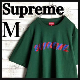 シュプリーム(Supreme)の8703【即完売モデル】シュプリーム☆刺繍ビッグロゴ希少カラーtシャツ　美品(Tシャツ/カットソー(半袖/袖なし))