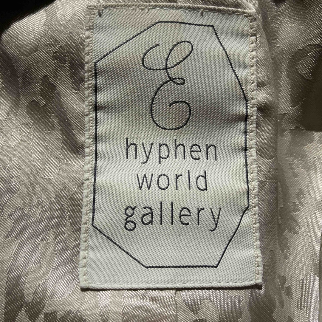 E hyphen world gallery(イーハイフンワールドギャラリー)のE hyphen world gallery 肩落ち コート ブラック レディースのジャケット/アウター(ピーコート)の商品写真