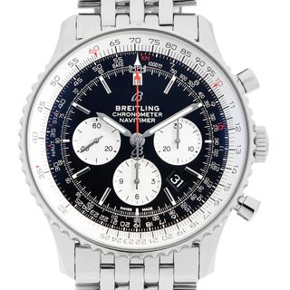 ブライトリング(BREITLING)のブライトリング ナビタイマー01 クロノグラフ46 AB0127211B1A1(AB0127) メンズ 中古 腕時計(腕時計(アナログ))