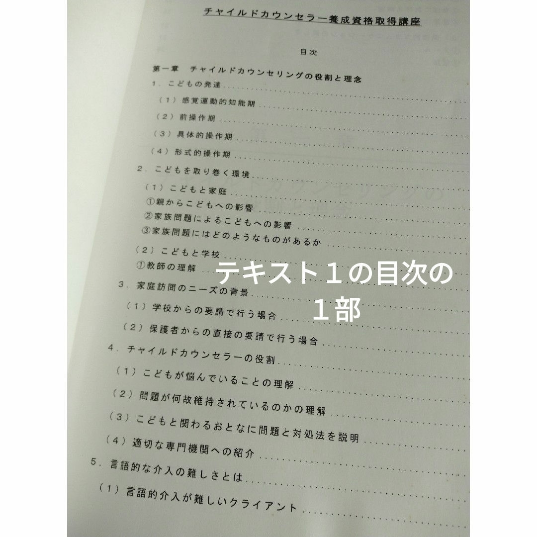 チャイルドカウンセラー養成資格取得講座（旧テキスト、DVD） エンタメ/ホビーの本(資格/検定)の商品写真