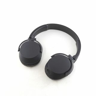 スカルキャンディ(Skullcandy)のSkull candy Riff Wireless S5PXW ワイヤレスヘッドホン USED美品 軽量 マイク 折りたたみ ブラック スカルキャンディ 完動品 S V0073(ヘッドフォン/イヤフォン)