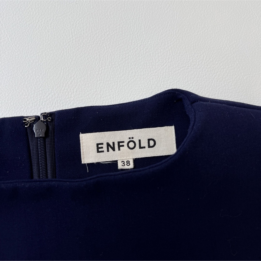 ENFOLD(エンフォルド)のENFOLDE エンフォルド　ノースリーブワンピース　ドレス レディースのワンピース(ひざ丈ワンピース)の商品写真