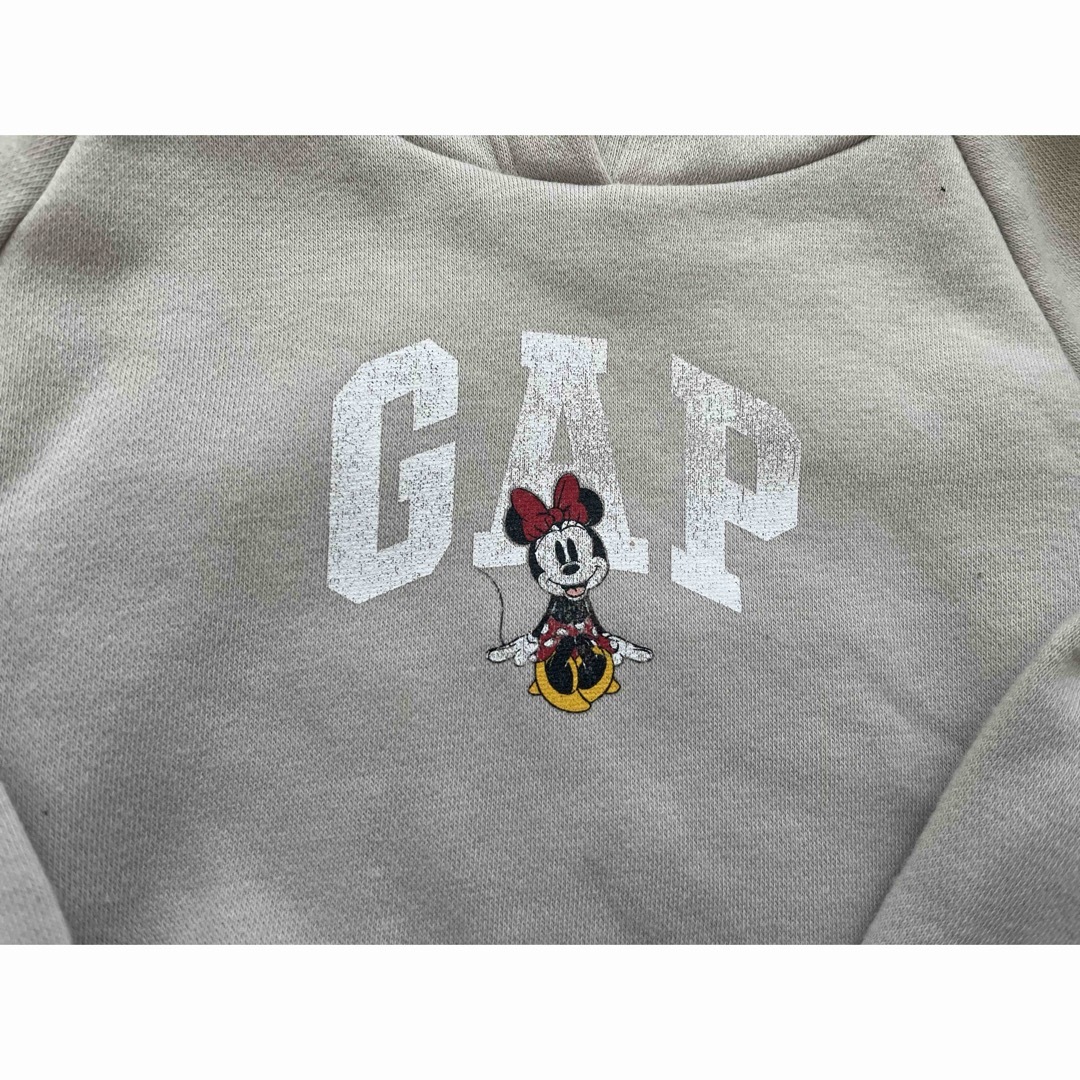 babyGAP(ベビーギャップ)のベビーギャップ　ミニーマウス　パーカーワンピース キッズ/ベビー/マタニティのベビー服(~85cm)(ワンピース)の商品写真