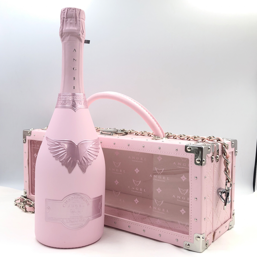 エンジェルシャンパン(エンジェルシャンパン)の《未開栓》ANGEL CHAMPAGNE NV Demi Sec Rose 食品/飲料/酒の酒(シャンパン/スパークリングワイン)の商品写真