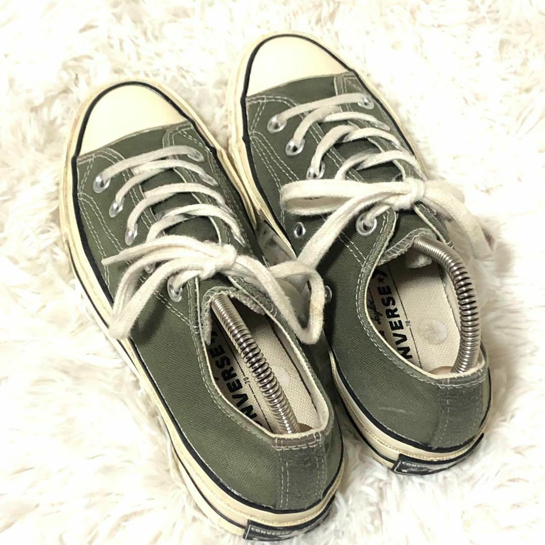 CONVERSE(コンバース)のコンバース　スニーカー　カーキグリーン　5　コットンキャンバス　1970 レディースの靴/シューズ(スニーカー)の商品写真