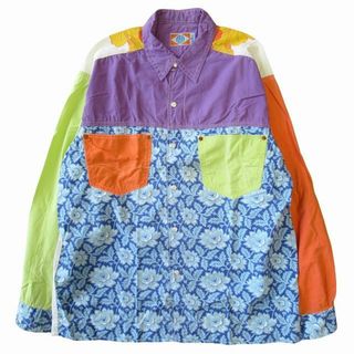 リプレイ(Replay)のリプレイ vintage REPLAY 切替 シャツ カットソー 長袖 花柄 L(シャツ)