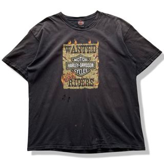 ハーレーダビッドソン(Harley Davidson)のハーレーダビッドソン 両面プリント 半袖Tシャツ ブラック XL メキシコ製(Tシャツ/カットソー(半袖/袖なし))