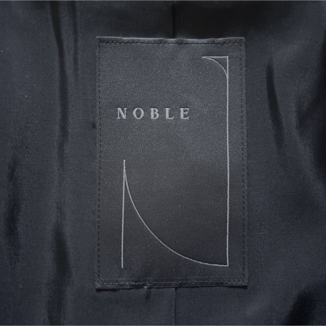 Noble(ノーブル)のNOBLE ノーブル ノーカラーコート 岡部あゆみさん着用 レディースのジャケット/アウター(ロングコート)の商品写真