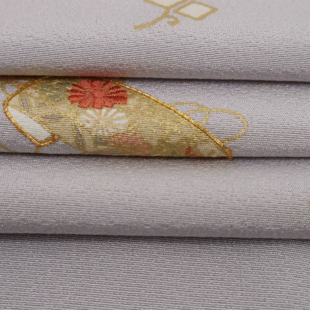 付下げ*袷着物 袱紗模様 略礼装 無紋 淡灰紫 正絹 祝事や式典に 付下げ*袷着物 袱紗模様 略礼装 無紋 淡灰紫 正絹 祝事や式典に