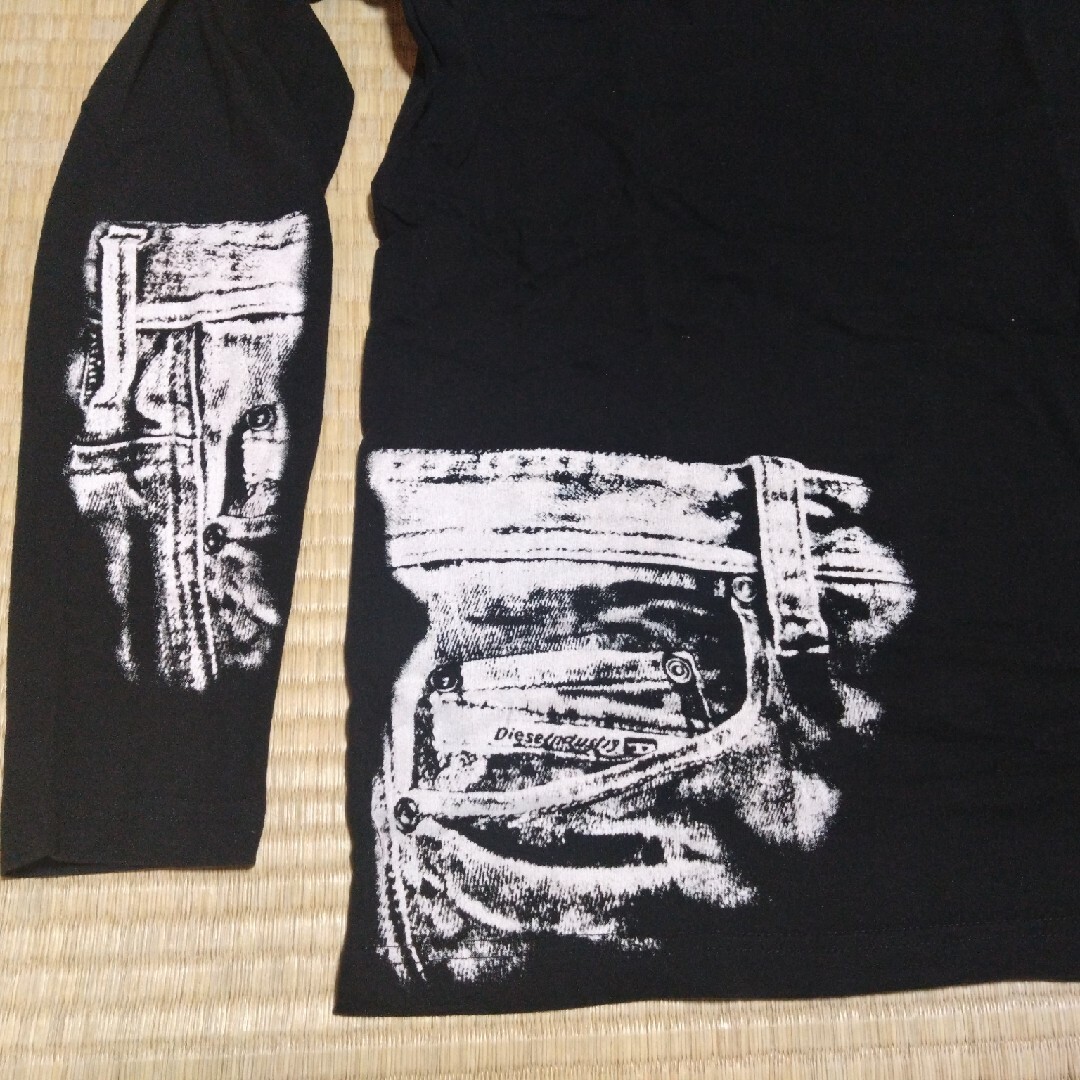 DIESEL(ディーゼル)の⑬美品★DIESELディーゼル★Sサイズ★ロンT★黒 メンズのトップス(Tシャツ/カットソー(七分/長袖))の商品写真