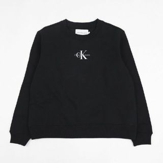 カルバンクライン(Calvin Klein)のカルバン クライン Calvin Klein スウェット プルオーバー トレーナー レディース J20J221339BEH BLACK M(パーカー)