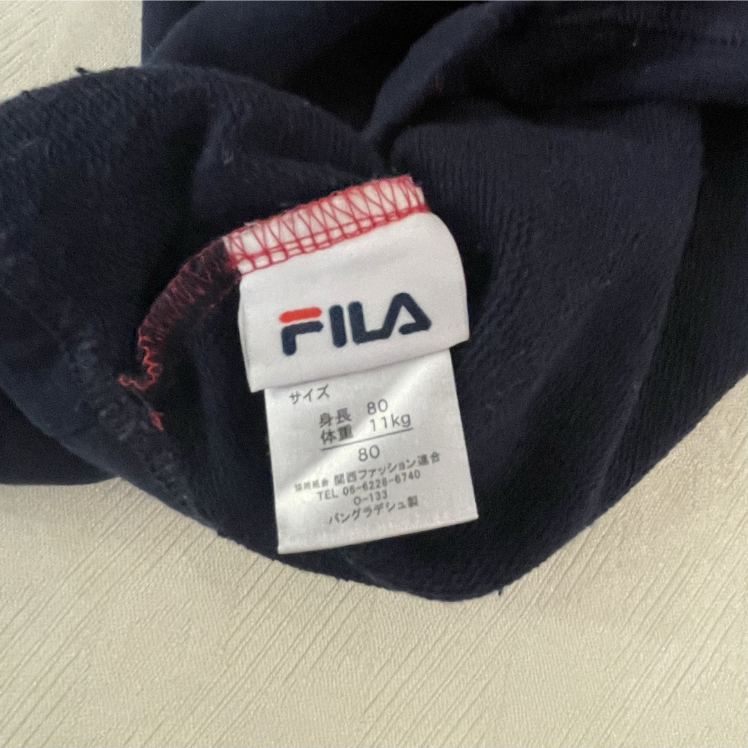 FILA(フィラ)のフィラ　チュニック　パーカー　80㎝　女の子 キッズ/ベビー/マタニティのベビー服(~85cm)(トレーナー)の商品写真