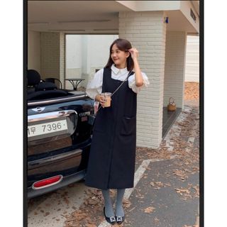 バースデーバッシュ(BIRTHDAY BASH)のbirthdaybash SQUARENECKJUMPER SKIRT(ひざ丈ワンピース)